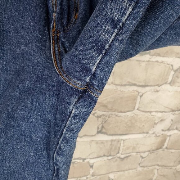 Vintage 80's Jean Shorts High Rise Mom Size 13 Cotton Denim Bermuda Festival - Picture 8 of 10